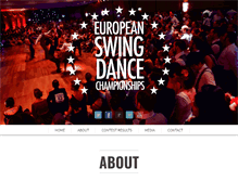 Tablet Screenshot of europeanswing.com